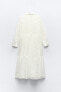 Фото #5 товара Платье миди с ажурной вышивкой ZARA