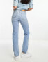 Фото #4 товара River Island ankle straight leg jeans in blue