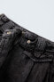 Фото #4 товара Юбка-шорты со складками ZARA
