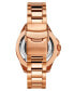 Men's Depthmaster Rose Gold-Tone Stainless Steel Link Bracelet Watch 43mm