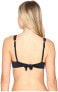 Tommy Bahama 174938 Womens Underwire Bikini Top Swimwear Solid Black Size 32C