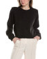 Фото #1 товара Weworewhat Shoulder Pad Cropped Sweater Women's Black M