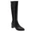 Фото #2 товара Trotters Kirby T2061-011 Womens Black Leather Zipper Knee High Boots