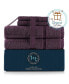Luxury Soft 100% Cotton Bathmat & Washcloth Collection - 4 Piece Set
