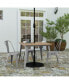 Фото #6 товара Dryden Indoor/Outdoor Dining Table With Umbrella Hole, 36" Square All Weather Poly Resin Top And Steel Base