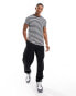 Tommy Hilfiger stretch slim fit t-shirt in navy/white