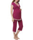 ფოტო #17 პროდუქტის Kimi & Kai Cindy Maternity Nursing Pajama Set