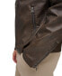 Фото #4 товара Men's Faux Leather Racer Jacket