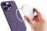 Etui pokrowiec plecionka do iPhone 15 Pro Max z MagSafe Woven Case fioletowy