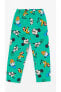Polo Yaka Uzun Kollu Mickey Mouse Baskılı Erkek Bebek Pijama Takım