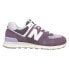 Фото #1 товара New Balance 574 Lace Up Womens Purple Sneakers Casual Shoes U574FPG