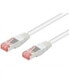 Wentronic CAT 6 Patch Cable S/FTP (PiMF) - white - 1m - 1 m - Cat6 - S/FTP (S-STP) - RJ-45 - RJ-45