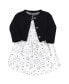 ფოტო #9 პროდუქტის Baby Girls Cotton Dress and Cardigan 2pc Set, Dreamer