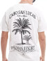 Фото #1 товара ASOS DESIGN relaxed t-shirt with back print in white