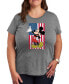 ფოტო #1 პროდუქტის Trendy Plus Size Mickey Mouse Americana Graphic T-shirt