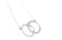 Фото #3 товара Pandora 潘多拉 缠绕的圆圈Pandora徽标和闪闪发光的高亮项链 女款 银色 / Ожерелье Pandora 396235CZ