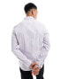 ASOS DESIGN stretch slim fit work shirt in lilac