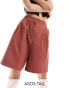 Фото #1 товара ASOS DESIGN Tall tailored longline short in rust