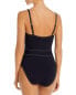 Фото #2 товара Bleu by Rod Beattie 298822 Womens Belted One Piece Swimsuit Size 6