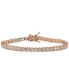 Cubic Zirconia Boxed Tennis Bracelet in 18k Rose Gold-Plated, 18k Yellow Gold-Plated Sterling Silver and Sterling Silver, Created for Macy's