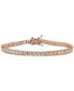 ფოტო #1 პროდუქტის Cubic Zirconia Boxed Tennis Bracelet in 18k Rose Gold-Plated, 18k Yellow Gold-Plated Sterling Silver and Sterling Silver, Created for Macy's