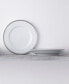 Whiteridge Platinum Set Of 4 Salad Plates, 8-1/4"