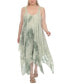 Фото #1 товара Платье-рубашка средней длины Raviya Plus Size Tie-Dyed Handkerchief Cover-Up для пляжа