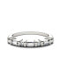 ფოტო #5 პროდუქტის Moissanite Baguette Wedding Band 1/2 ct. t.w. Diamond Equivalent in 14k White Gold