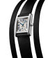 ფოტო #2 პროდუქტის Women's Swiss Mini Dolcevita Black Three-Row Leather Strap Watch 29mm