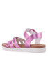 ფოტო #7 პროდუქტის Big Girls Lacey Season Fastening Strap Sandals