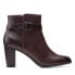 Фото #1 товара Clarks Alayna Juno 26152979 Womens Burgundy Leather Ankle & Booties Boots