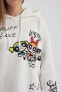 Фото #7 товара Coool Powerpuff Girls Oversize Fit Kapüşonlu Kalın Sweatshirt