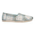 Фото #1 товара TOMS Alpargata Plaid Slip On Womens Size 6 B Flats Casual 10018779T