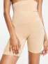 Фото #3 товара Fashionkilla glam high waisted shaping shorts in beige