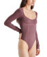 Фото #2 товара Women's Serent Seamless Long-Sleeve Bodysuit