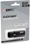 EMTEC B110 Click Easy 3.2 - 512 GB - USB Type-A - 3.2 Gen 2 (3.1 Gen 2) - 20 MB/s - Slide - Black