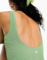 Champion crinkle swimsuit in sage green