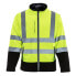 Men's High Visibility Softshell Safety Jacket with Reflective Tape