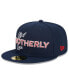 ფოტო #3 პროდუქტის Men's Navy Philadelphia 76ers 2023/24 City Edition 59FIFTY Fitted Hat