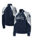 Фото #1 товара Women's Navy New York Yankees Touchdown Raglan Full-Zip Track Jacket