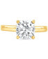 ფოტო #3 პროდუქტის Certified Lab Grown Cushion-Cut Diamond Solitaire Engagement Ring (3 ct. t.w.) in 14k Gold