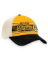 Фото #4 товара Men's Gold, Black Distressed Boston Bruins Heritage Vintage-Like Trucker Adjustable Hat