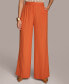 Women's Wide-Leg Pleat-Front Pants