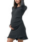 Фото #2 товара Maternity Evie Frill Hem Dress Charcoal