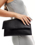 Фото #4 товара True Decadence minimal envelope clutch bag in black