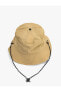 / Kadın Basic Katlanan Bucket Şapka Çıkarılabilir Ip Askılı