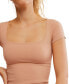 ფოტო #4 პროდუქტის Women's Clean Lines Slim-Fit Baby T-Shirt