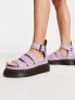 Dr Martens Clarissa ii quad chunky sandals in lilac pisa