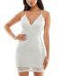 ფოტო #5 პროდუქტის Juniors' Glitter Stretch-Lace Bodycon Dress