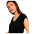 ფოტო #6 პროდუქტის PIECES Billo Solid short sleeve v neck T-shirt